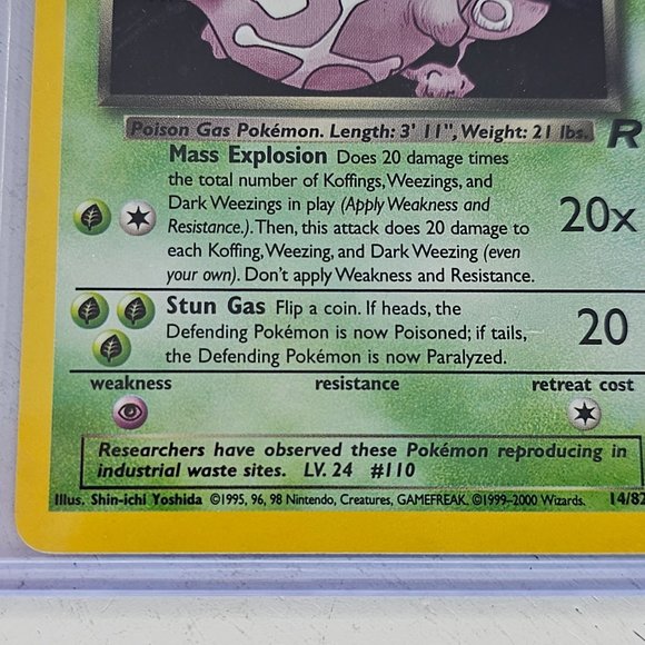 Pokémon TCG Dark Weezing Team Rocket 14 Holo Unlimited - Picture 3 of 8